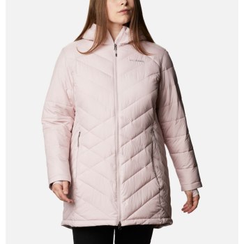 Columbia Ženske Jakne - Heavenly Long Hooded Plus Size Roze | IGXY-85901